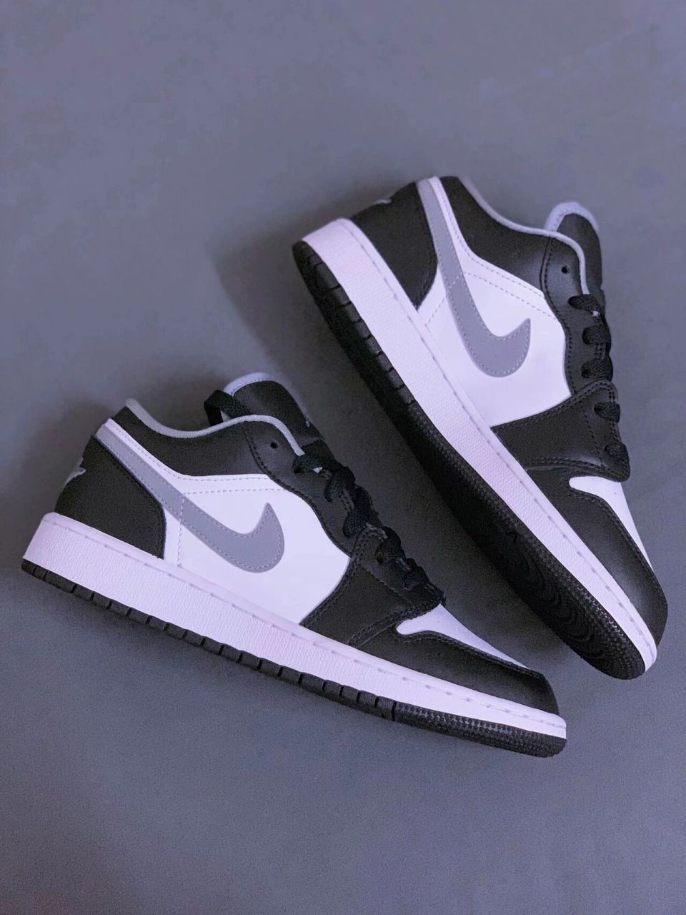 【夏日必入】aj1 影子灰 低帮 黑白灰经典配色 air jordan 1 low 黑白