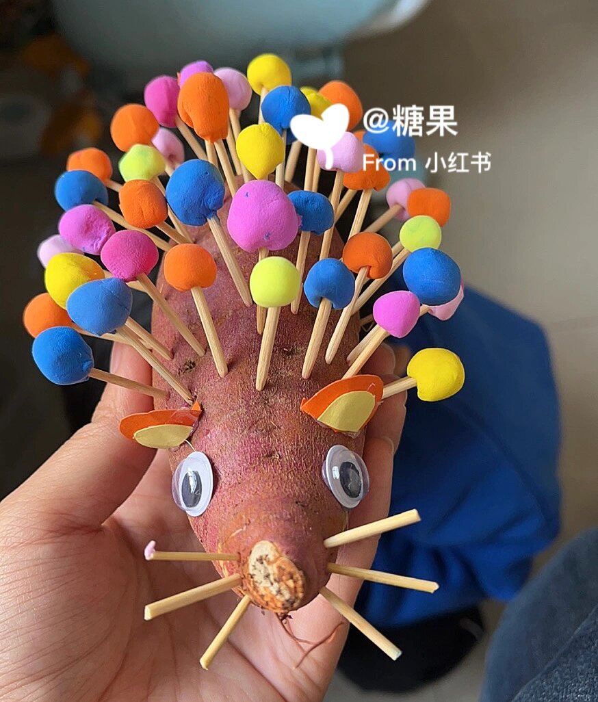 我的山芋成精啦🤣蔬菜diy红薯动物