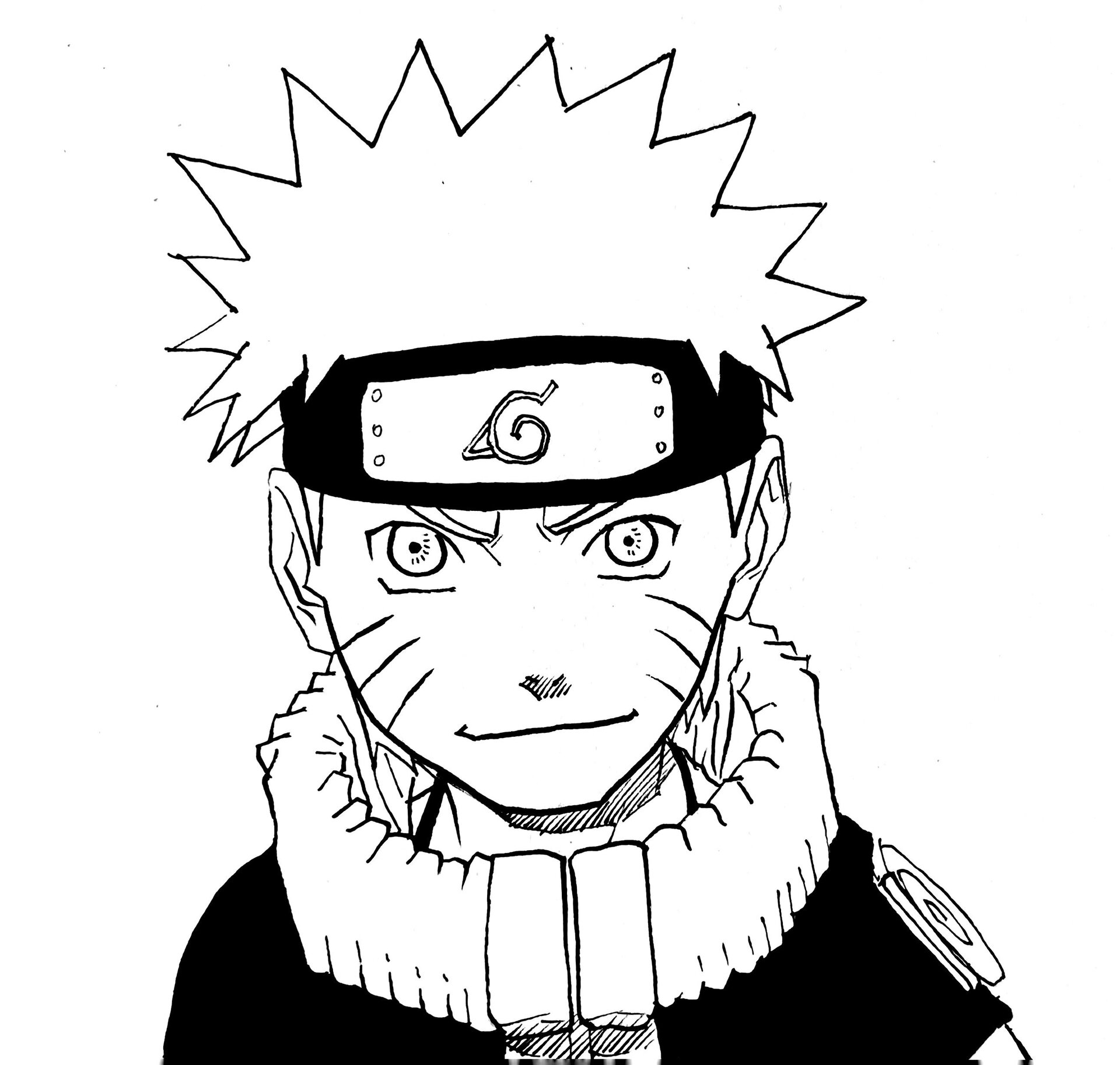 小鸣人手绘教程(步骤图)