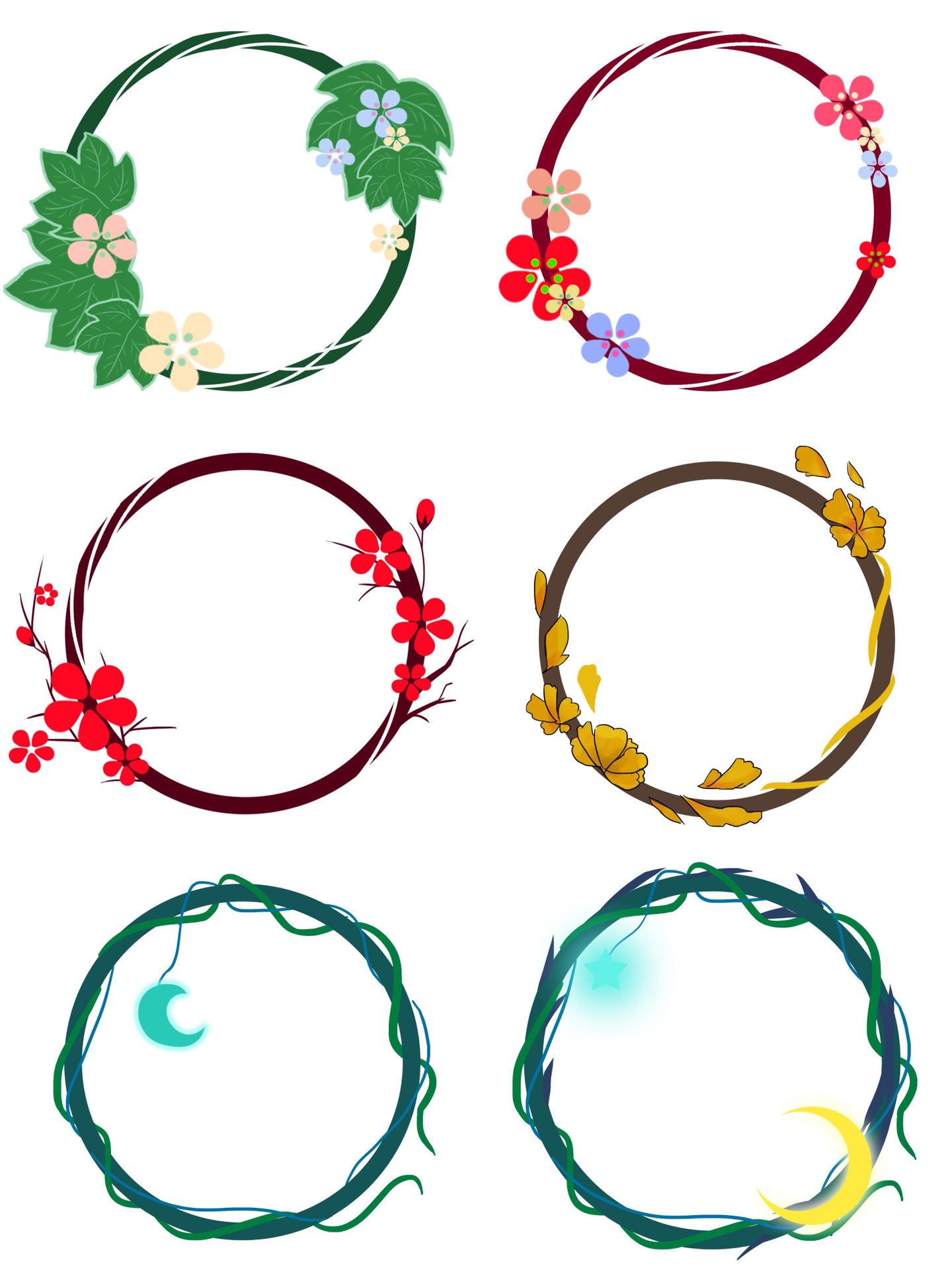 圆形⭕️好看的头像框