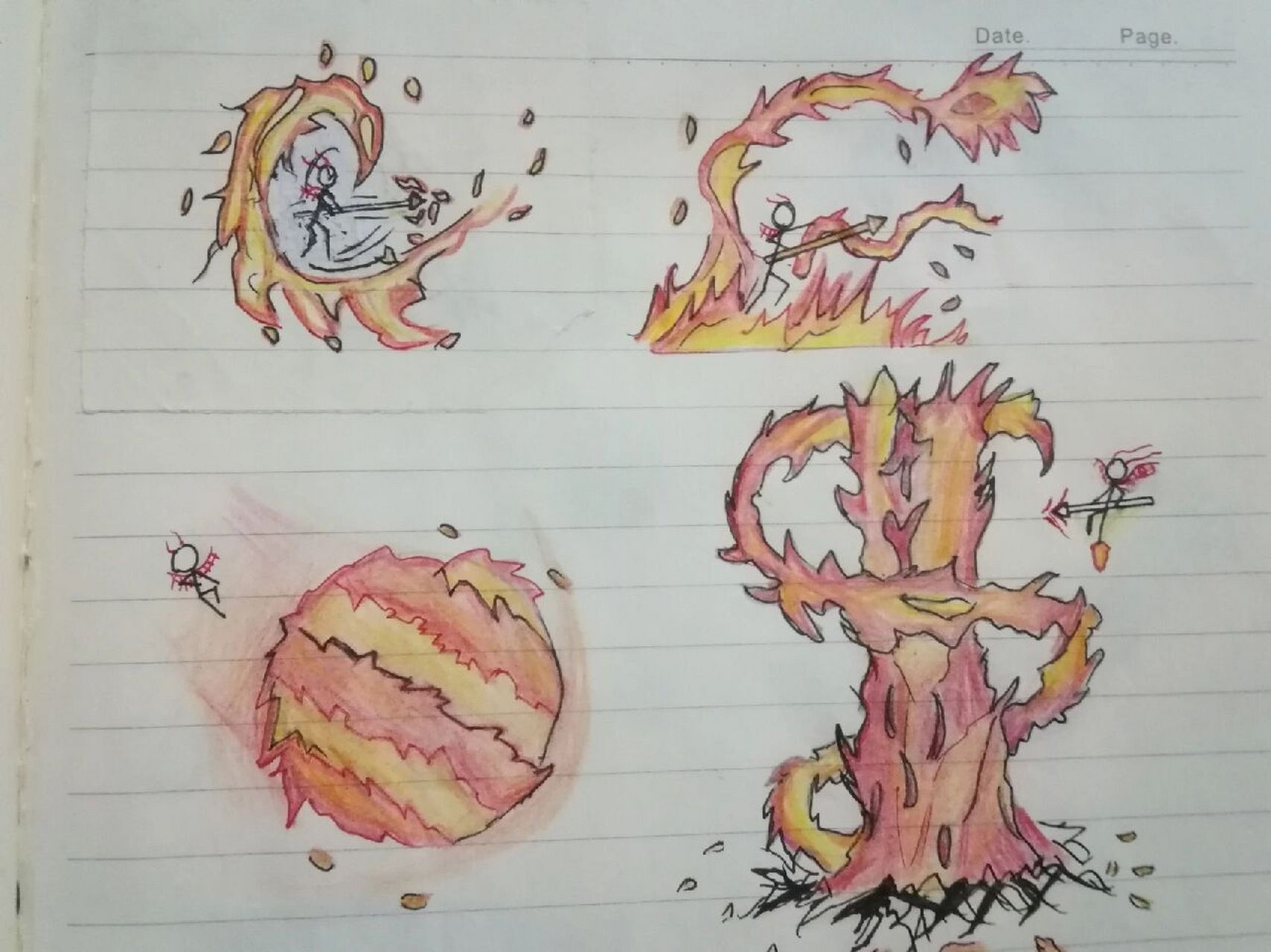 火柴人 火元素技能 火柴人 火元素技能 8个技能,名字不会起 喜欢的话