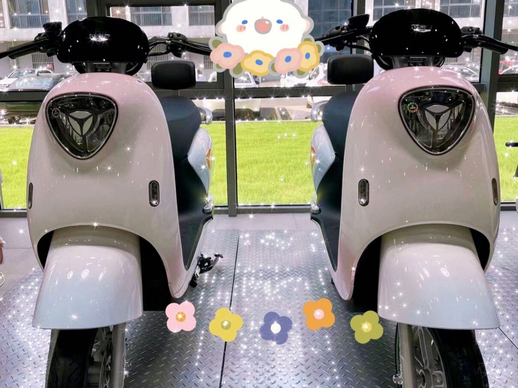 雅迪领跑m694 没想到电动车还有这么神仙的配色!