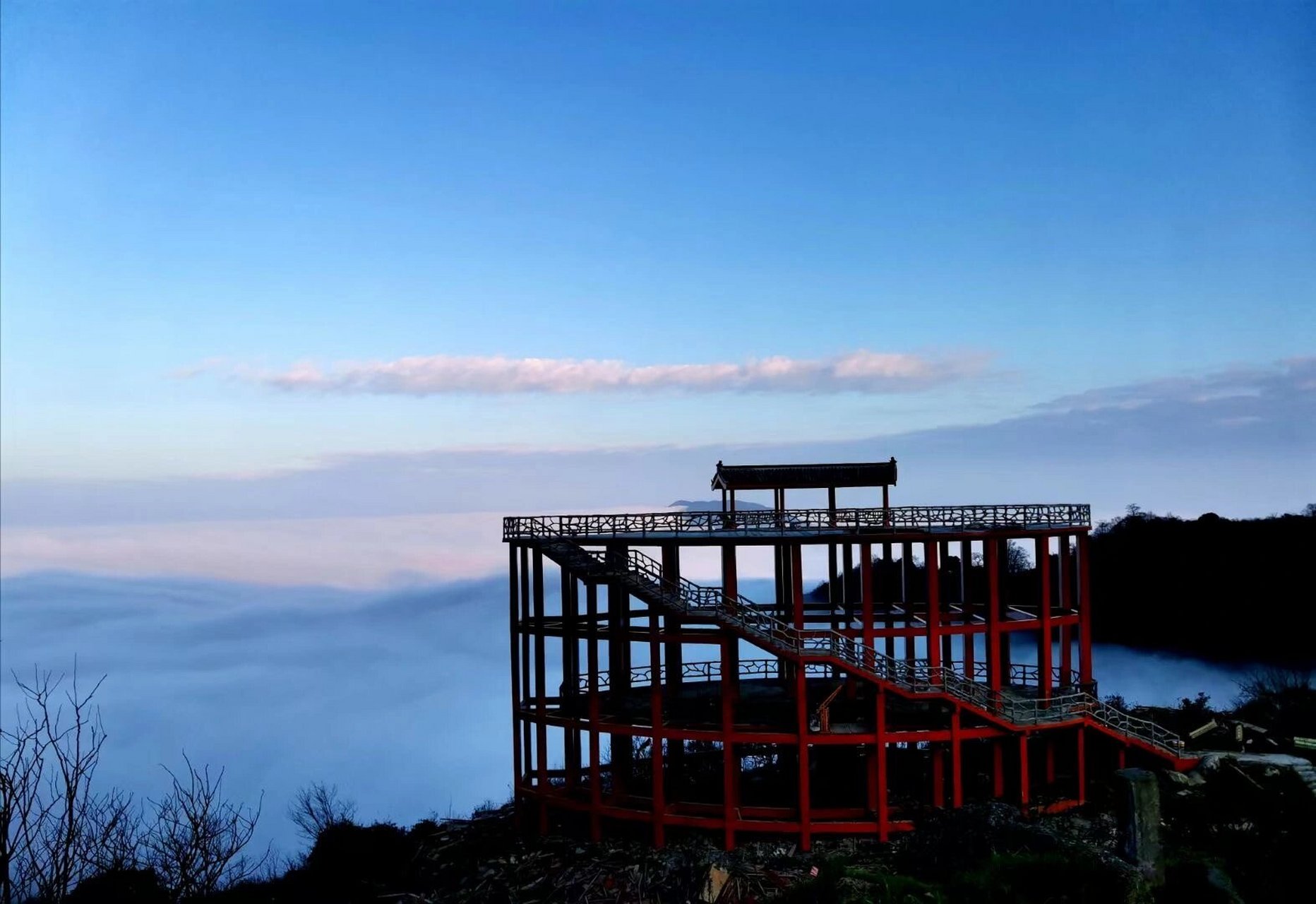 城步南山国家森林公园 别人手机里的南山