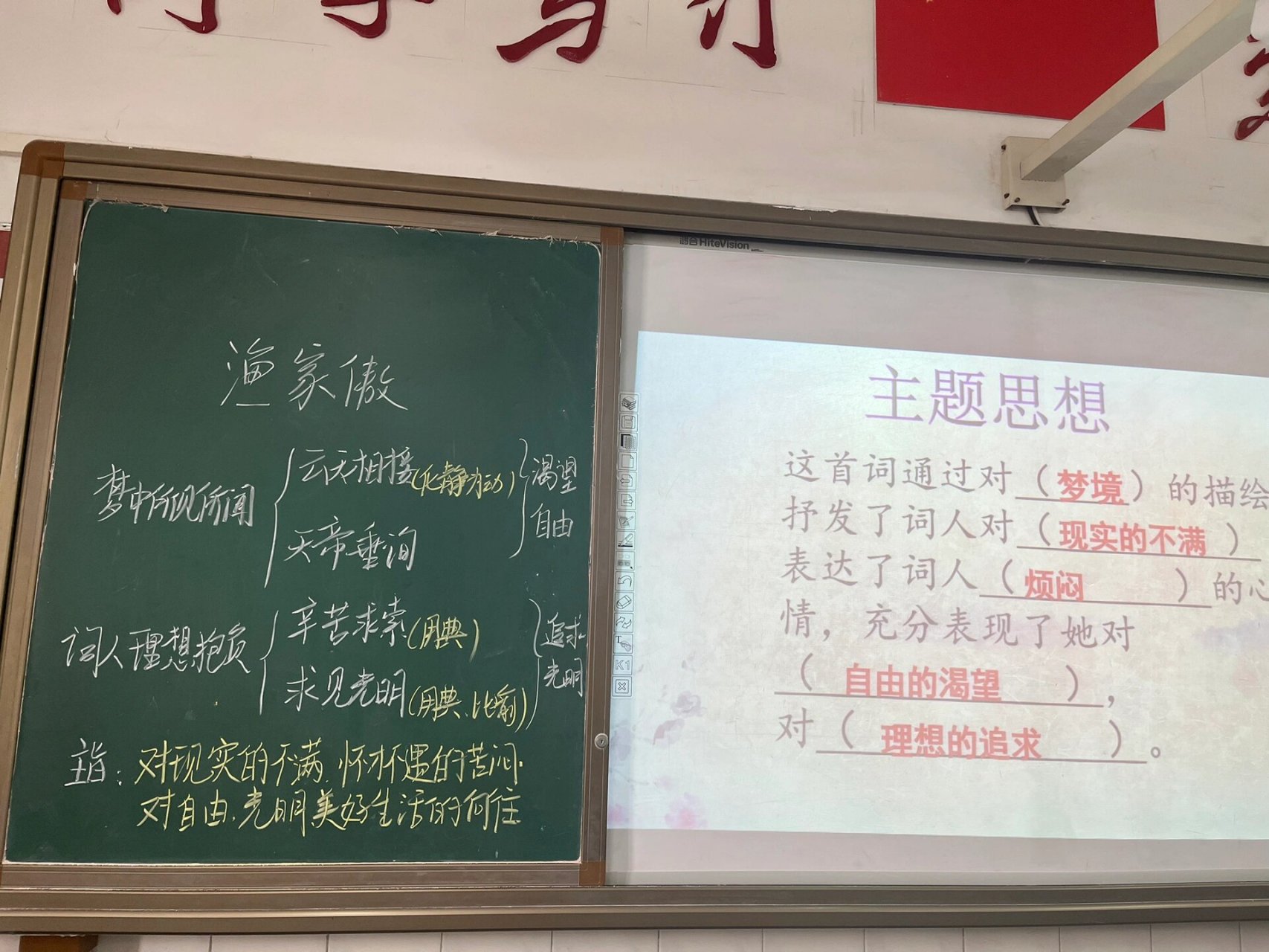 渔家傲的思维导图图片