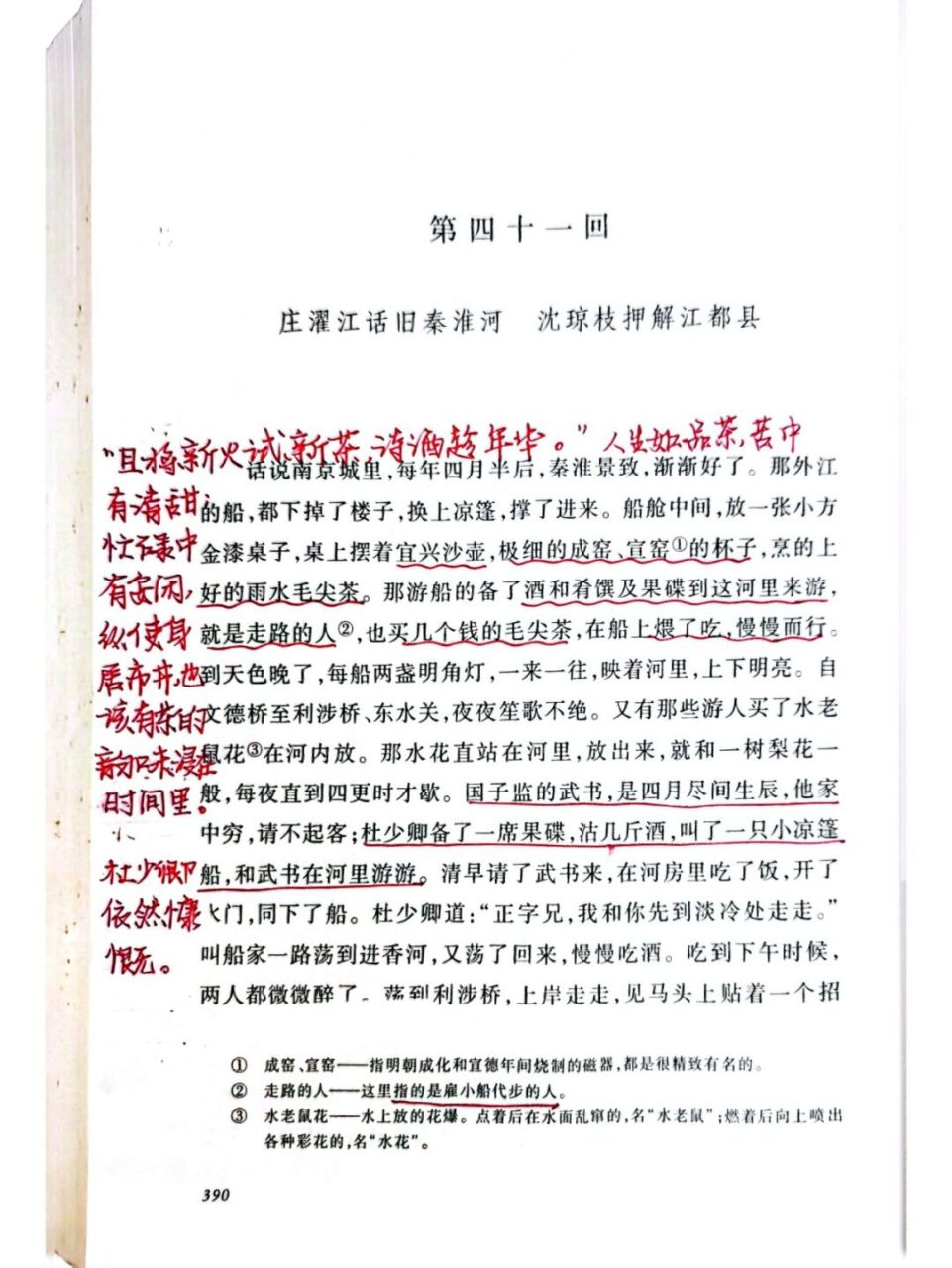 《儒林外史》批注第41回