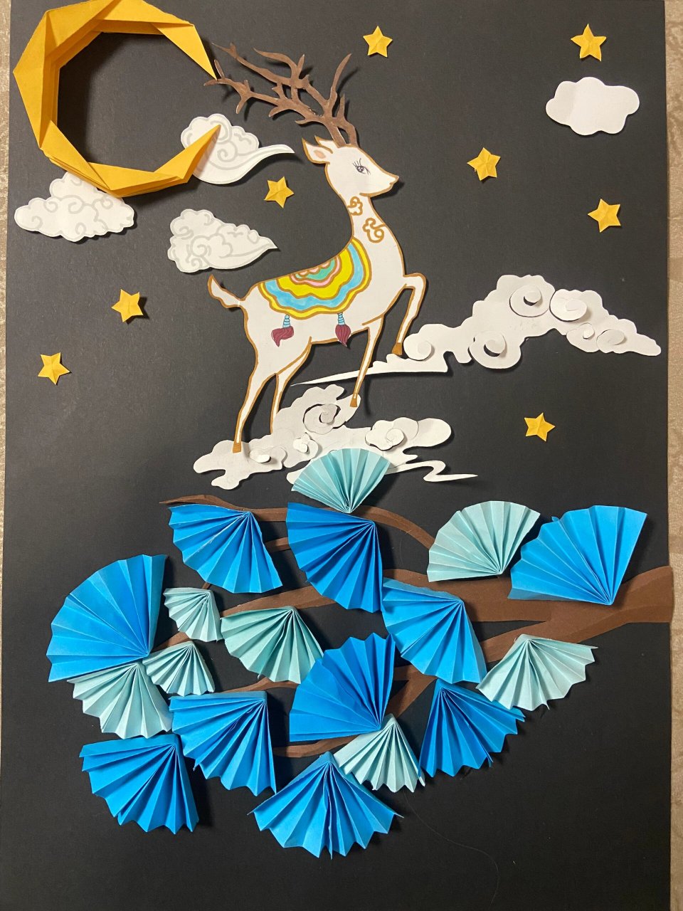 遇见神鹿纸浮雕 2304610903610323你是银河馈赠给我