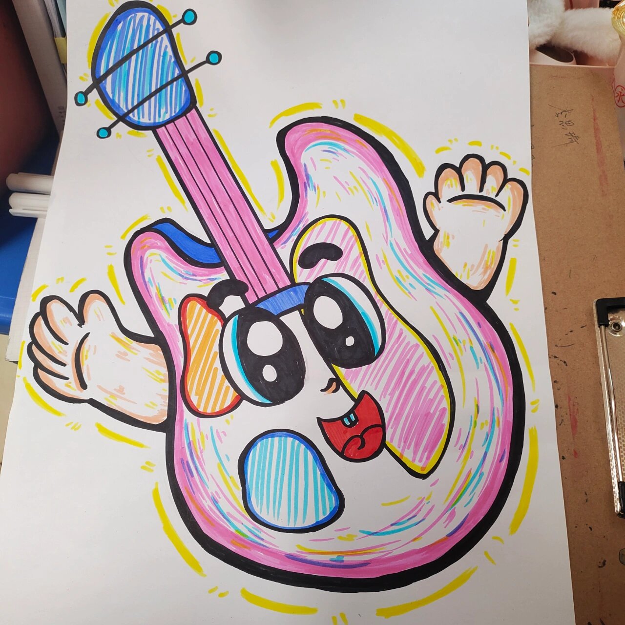 吉他简笔画学前教育