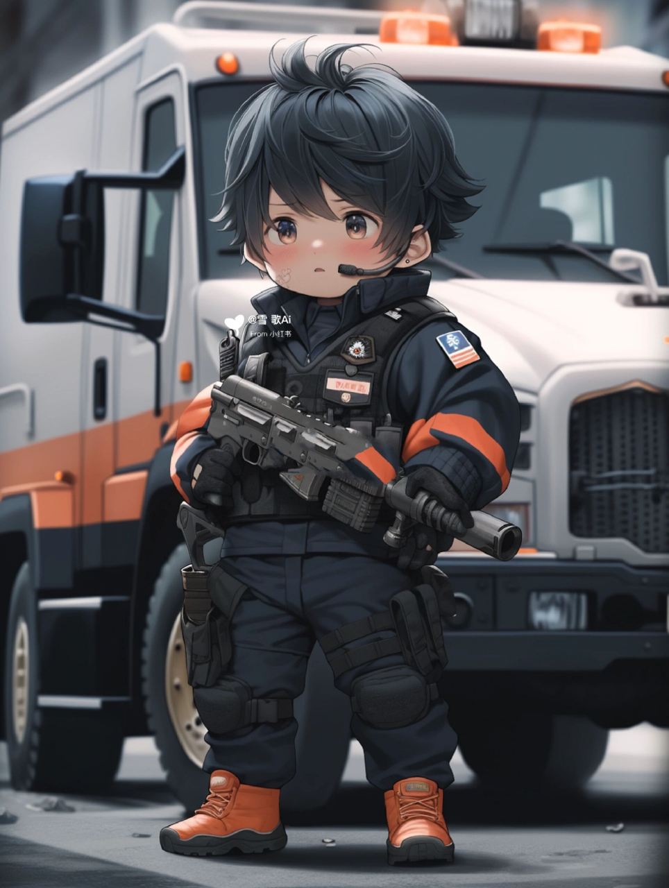 特警系列头像|帅萌特警出任务啦