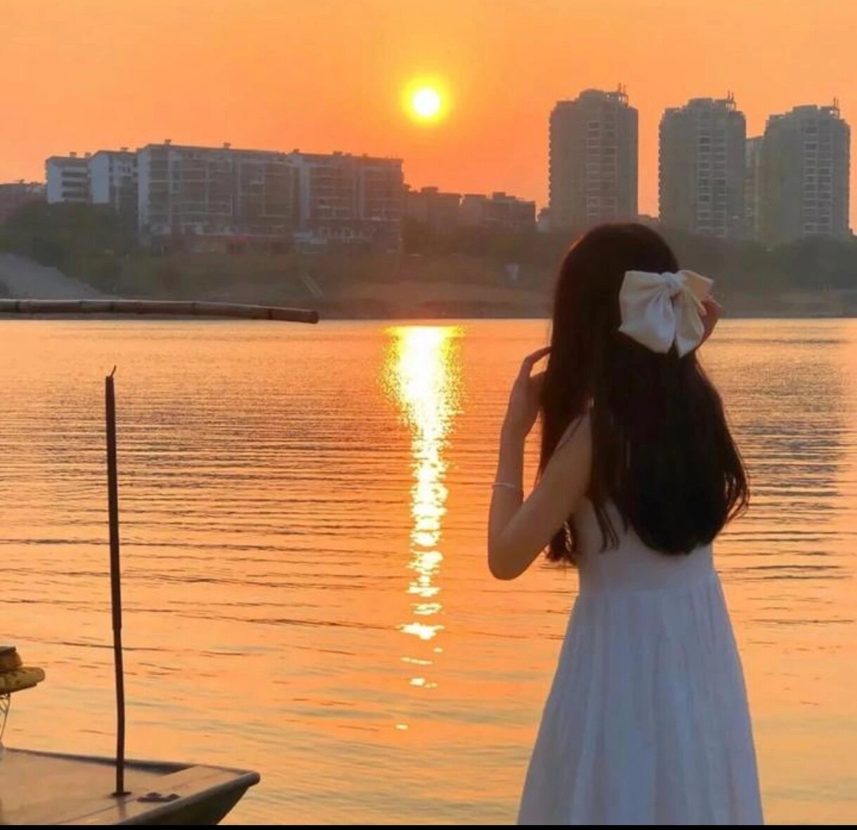 你们要的夕阳背影女生头像来喽