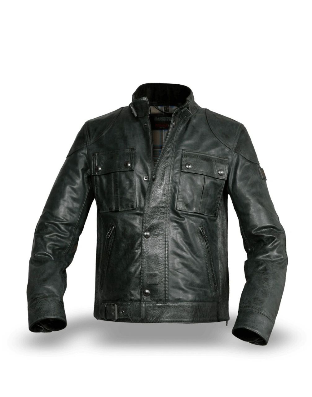 belstaff机车帮皮夹克 这又是belstaff出品的一件经典机车短夹 