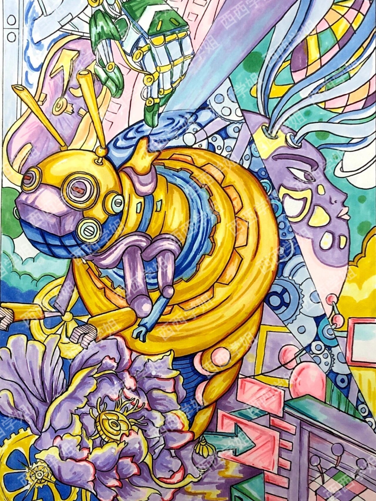 艺术设计考研|彩色装饰画合集