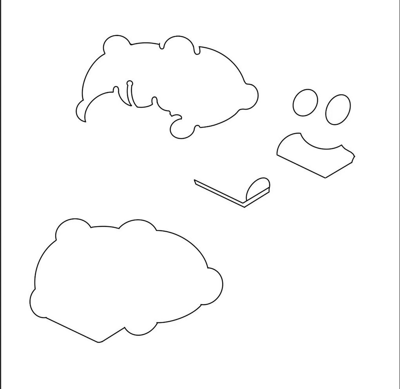 第二只杏干饱饱 做了第二只奇米蛋,真的很可爱啊!(╯3╰) 附带图纸!