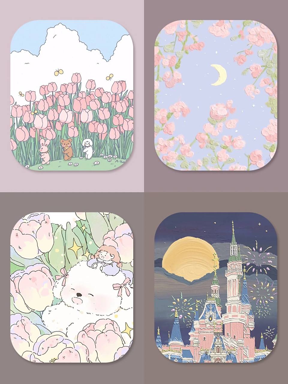 童话卡通合集|iwatch表盘壁纸分享 分享一组 的童话   效果图还不错