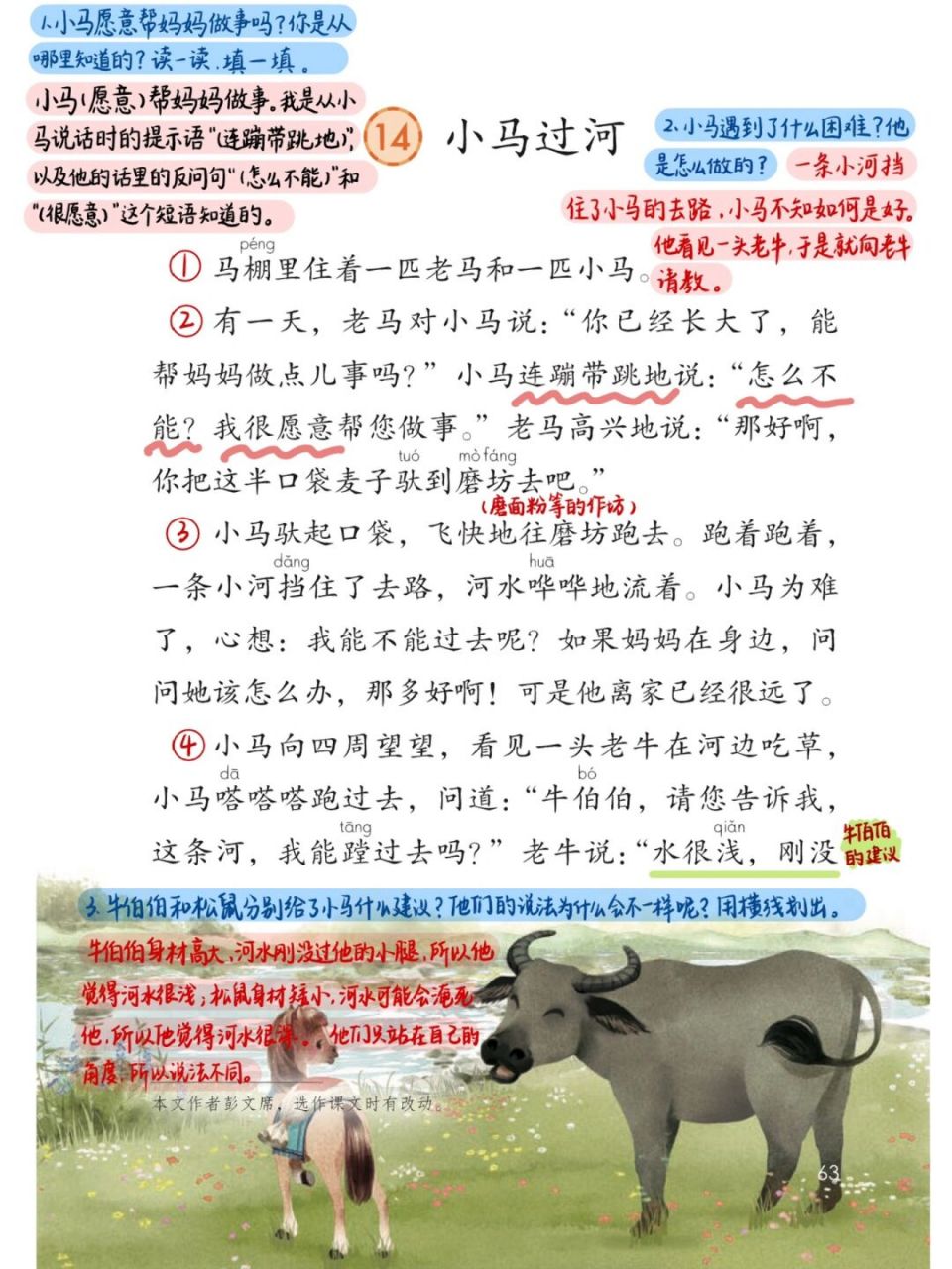 《小马过河》 #渔沅备课# #小学语文备课# #二年级语文下册