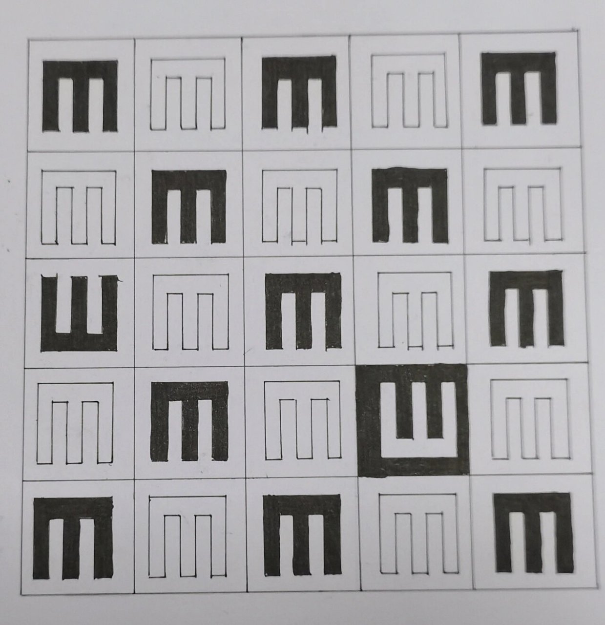 特异构成 m与w 今天老师让我们画一幅特异构成 手残的我,想来想去,在m