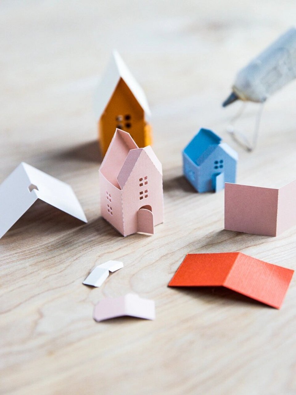 手工|低成本自制六种立体房子(附图纸) 这次找到了迷你的立体纸房子