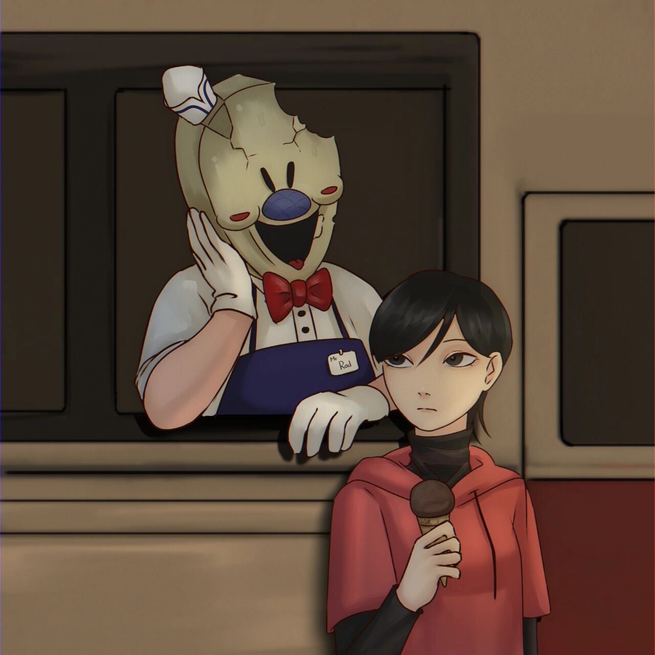 别看我了,快吃吧 冷知识:罗德本来有打算将零月拐走但最后失败了