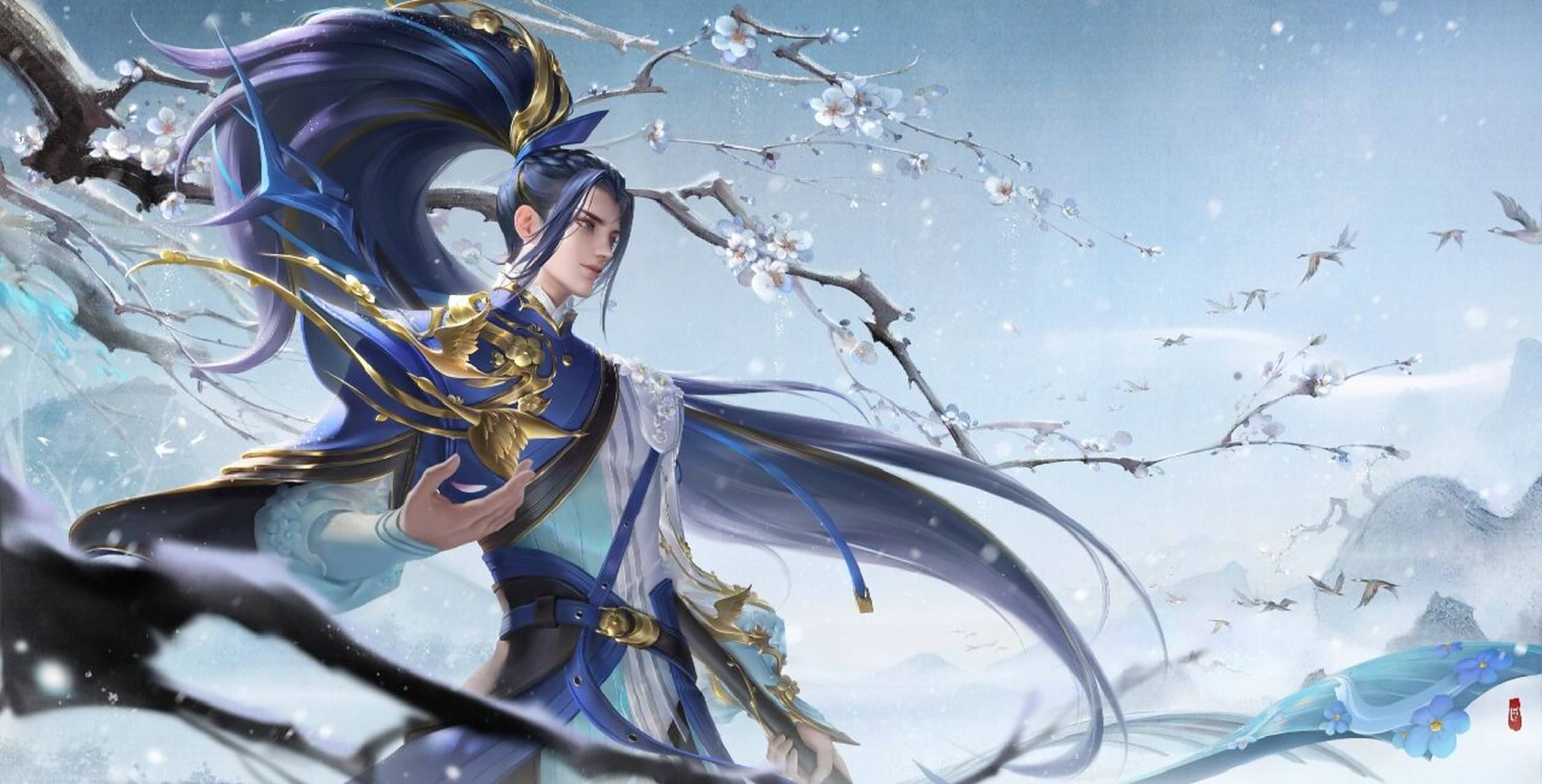 王者荣耀韩信皮肤电脑壁纸,玩韩信的来领了