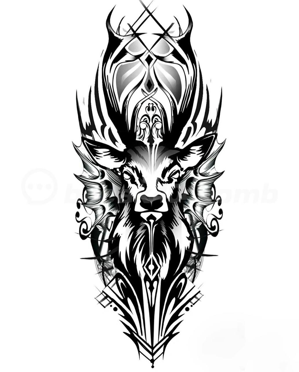 9张欧美花臂纹身手稿 适合健身人士的花臂图 · · · #欧美花臂