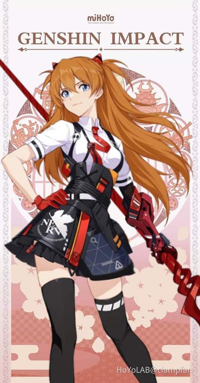 eva明日香-原神风角色立绘  来源:米游社(国际版) clampfan #原神