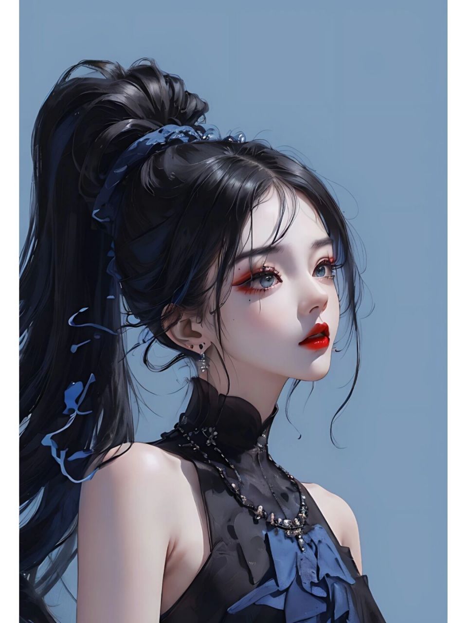 侧颜高马尾绝了|是你喜欢的侧脸吗?