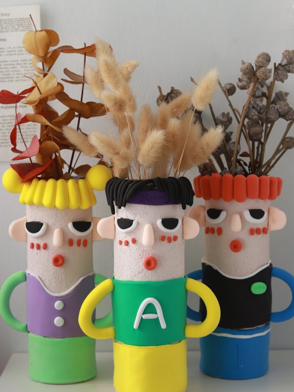 超轻粘土花瓶改造|这次来个大集合