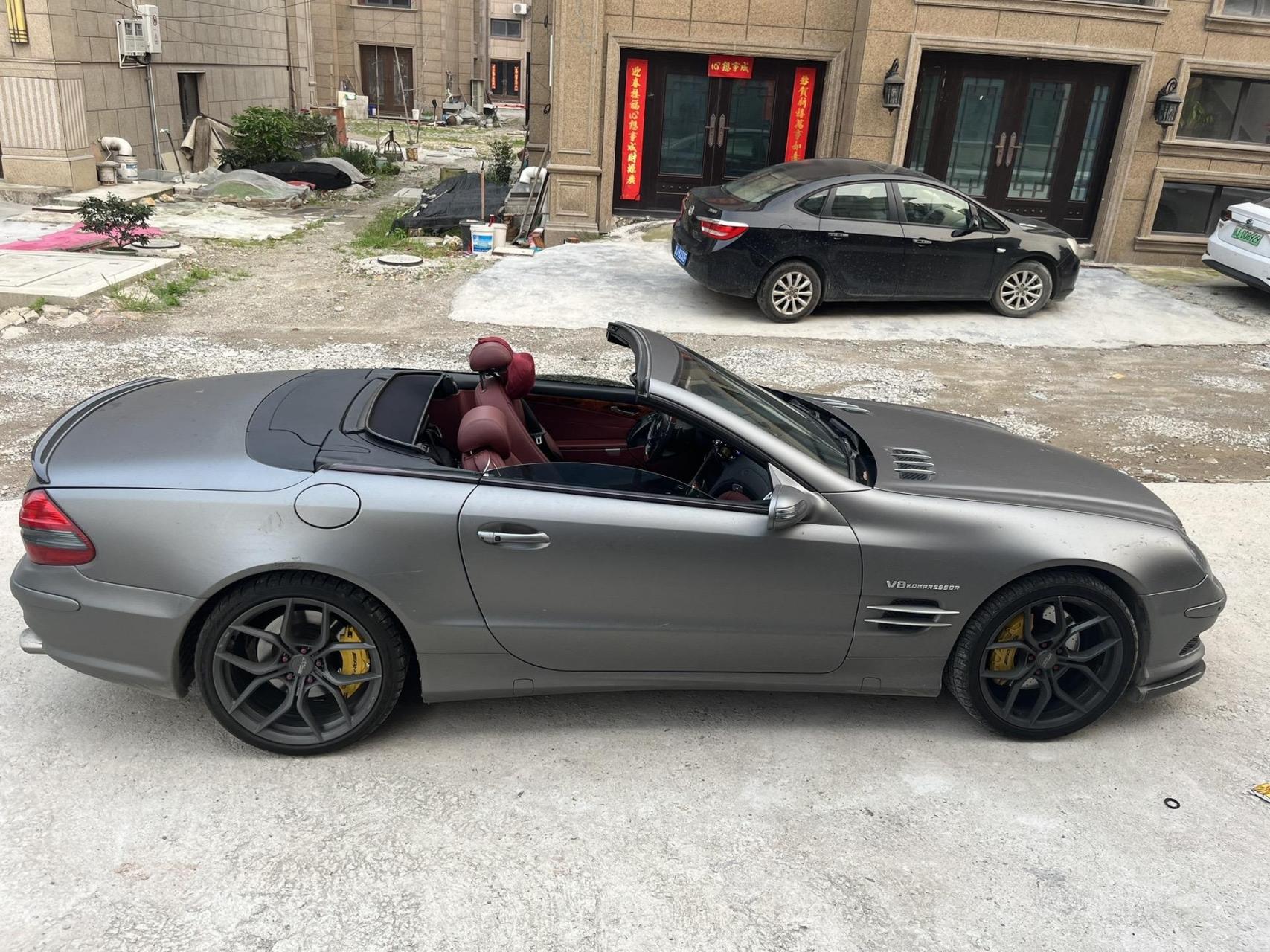 一代经典奔驰sl500敞篷跑车 6万多公里