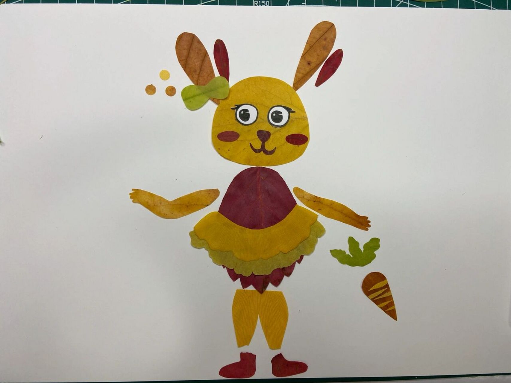 树叶画 树叶贴画～松鼠9715