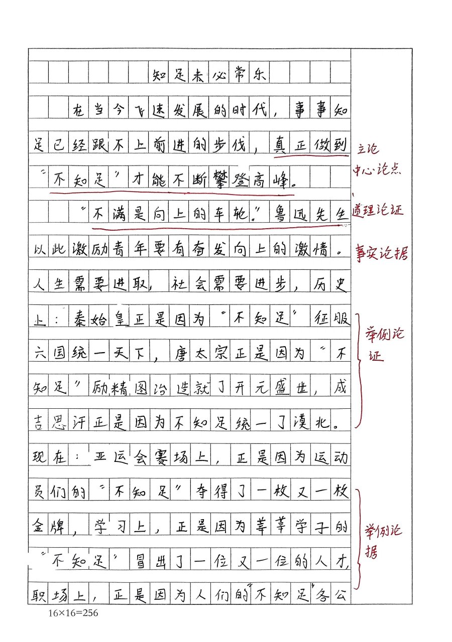 议论文作文600字图片