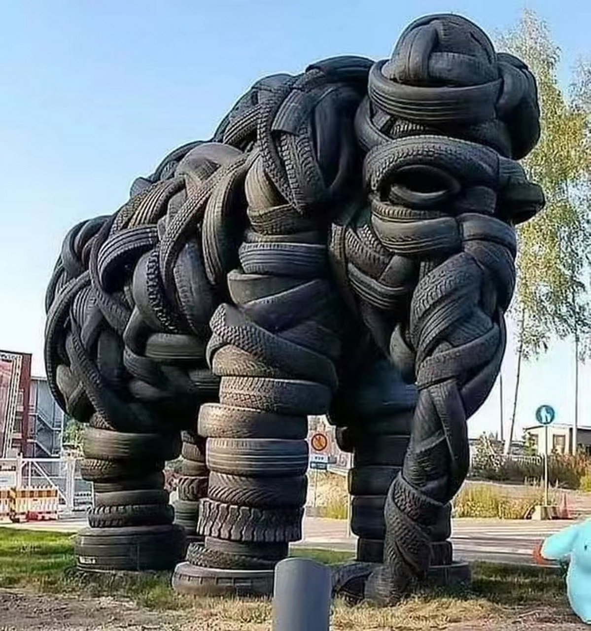 轮胎的最终归宿:艺术品?#海阔试车超话