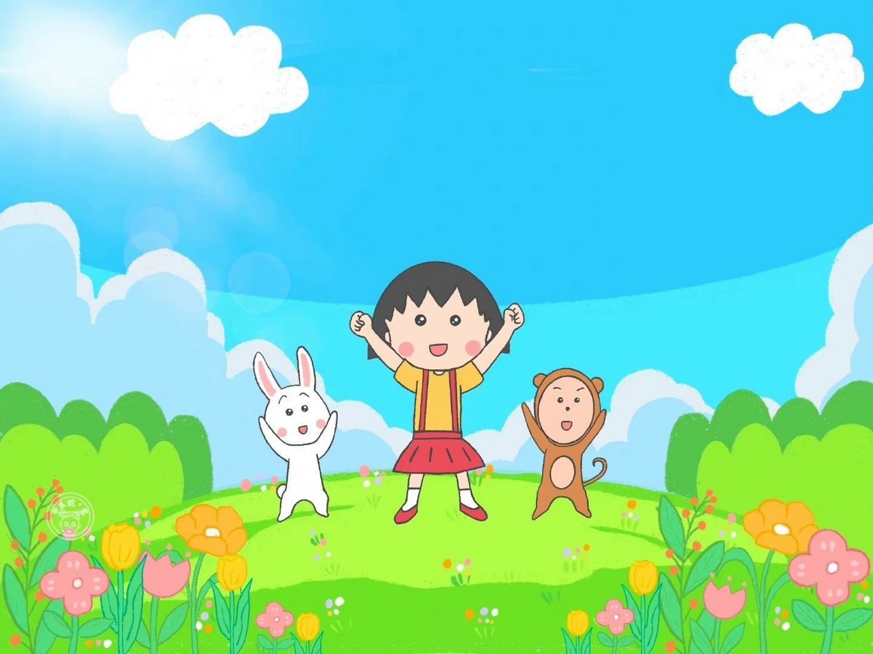 樱桃小丸子ipad壁纸|电脑壁纸无水印