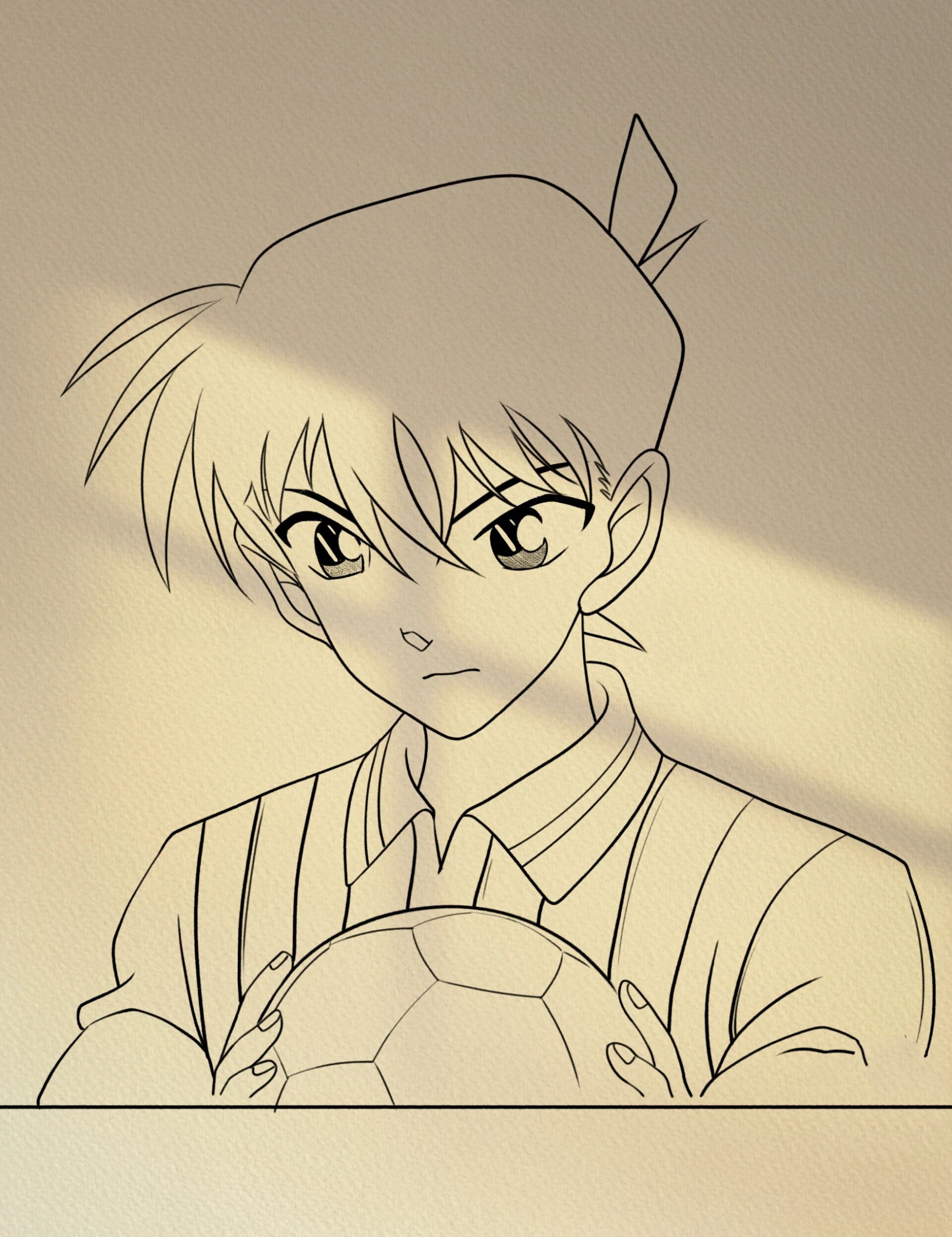 工藤新一简笔画