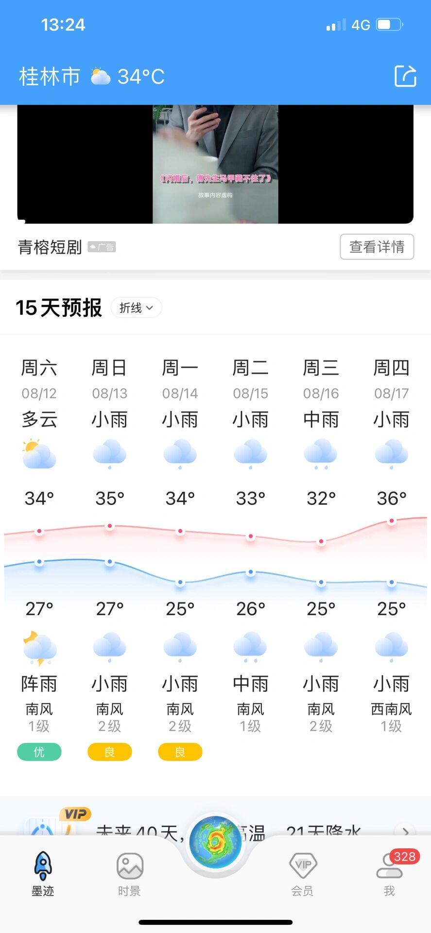 桂林最近天气预报
