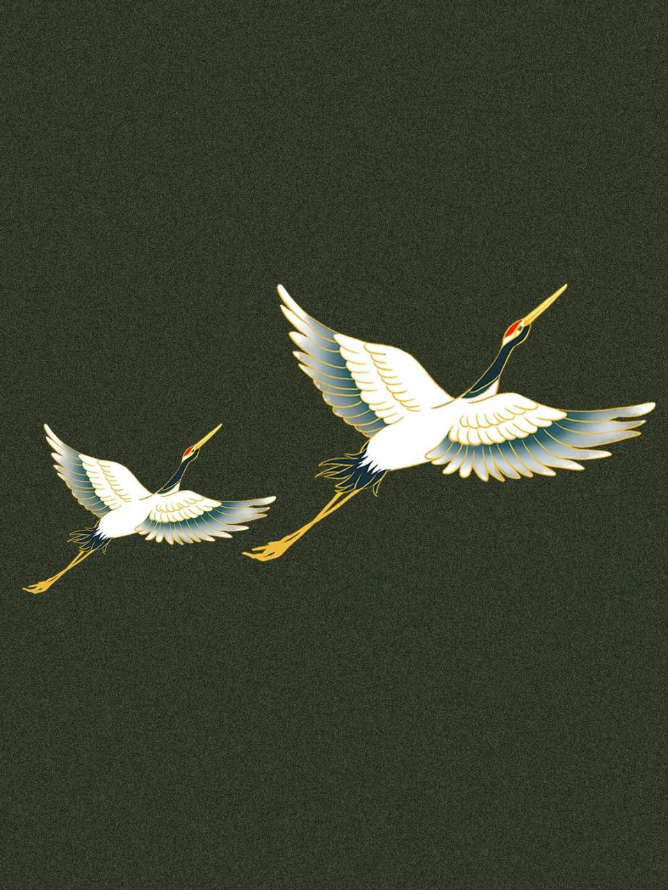 94国潮中国风手绘仙鹤06元素免扣png hello!