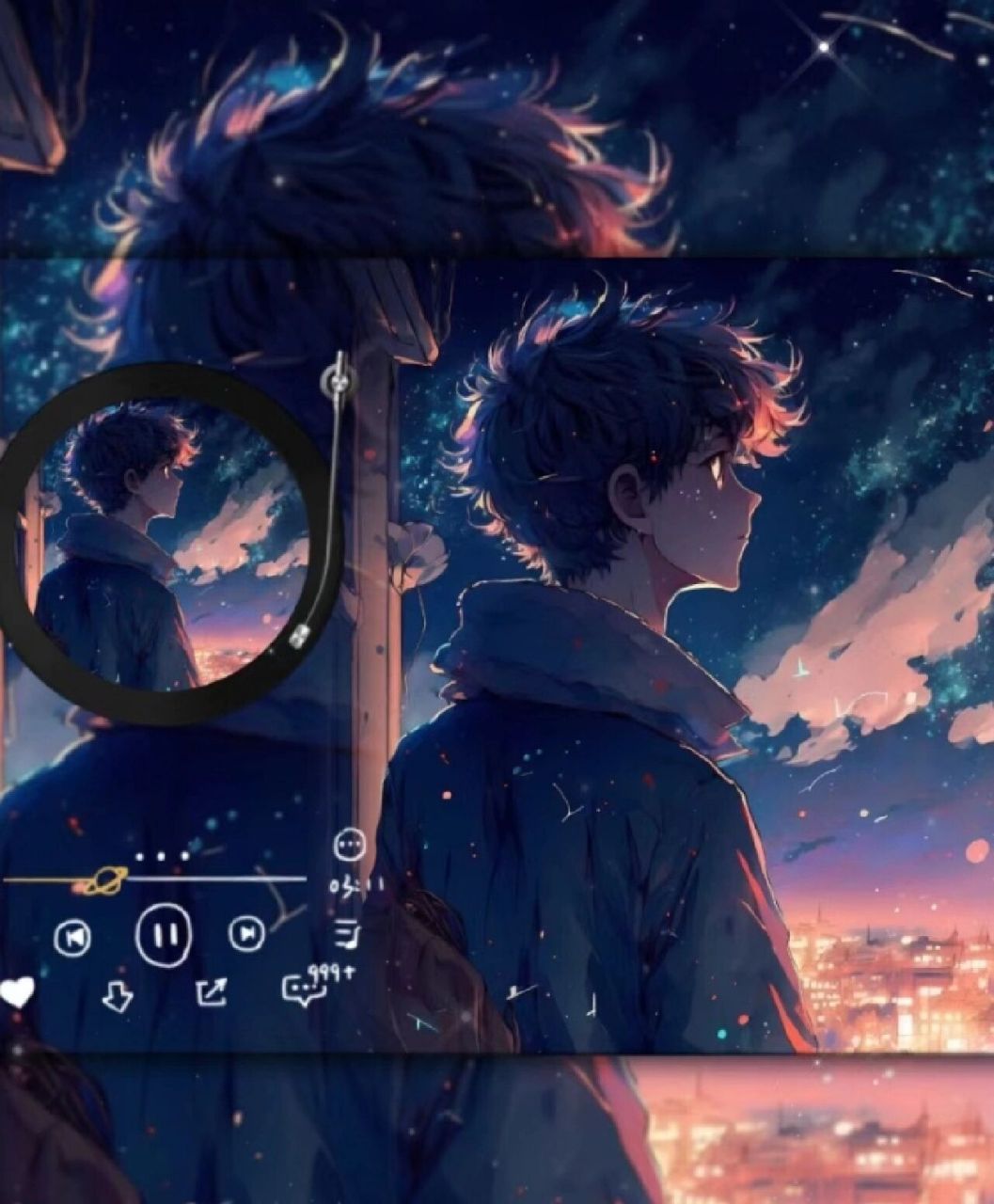 动漫头像男头(星空下的孤独