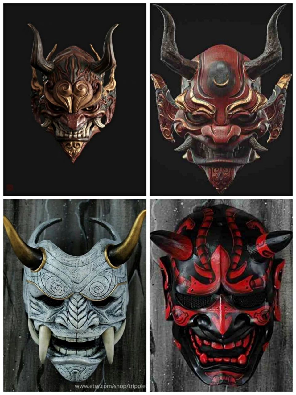 鬼面具素材参考