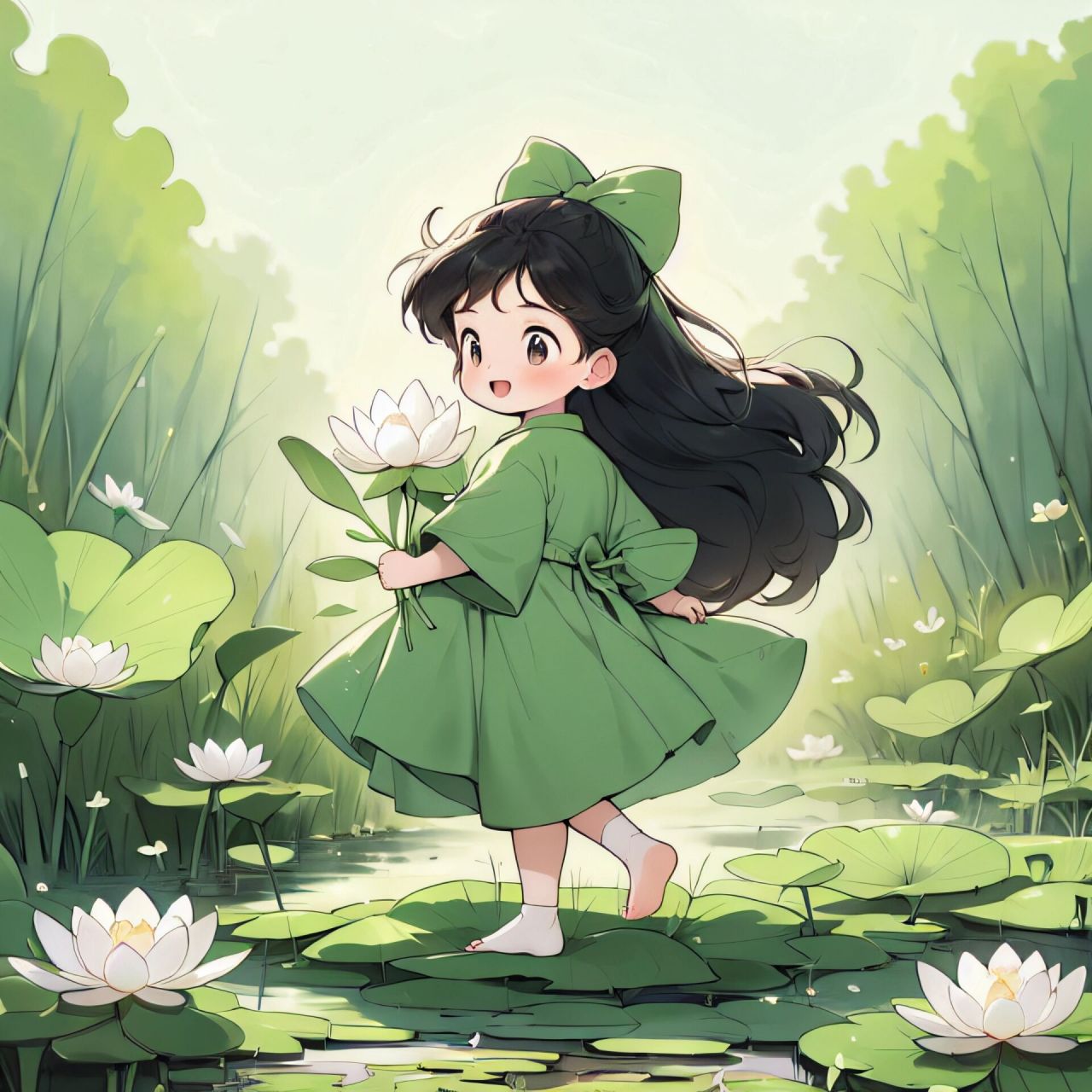 可爱头像|好运莲莲,一往无前