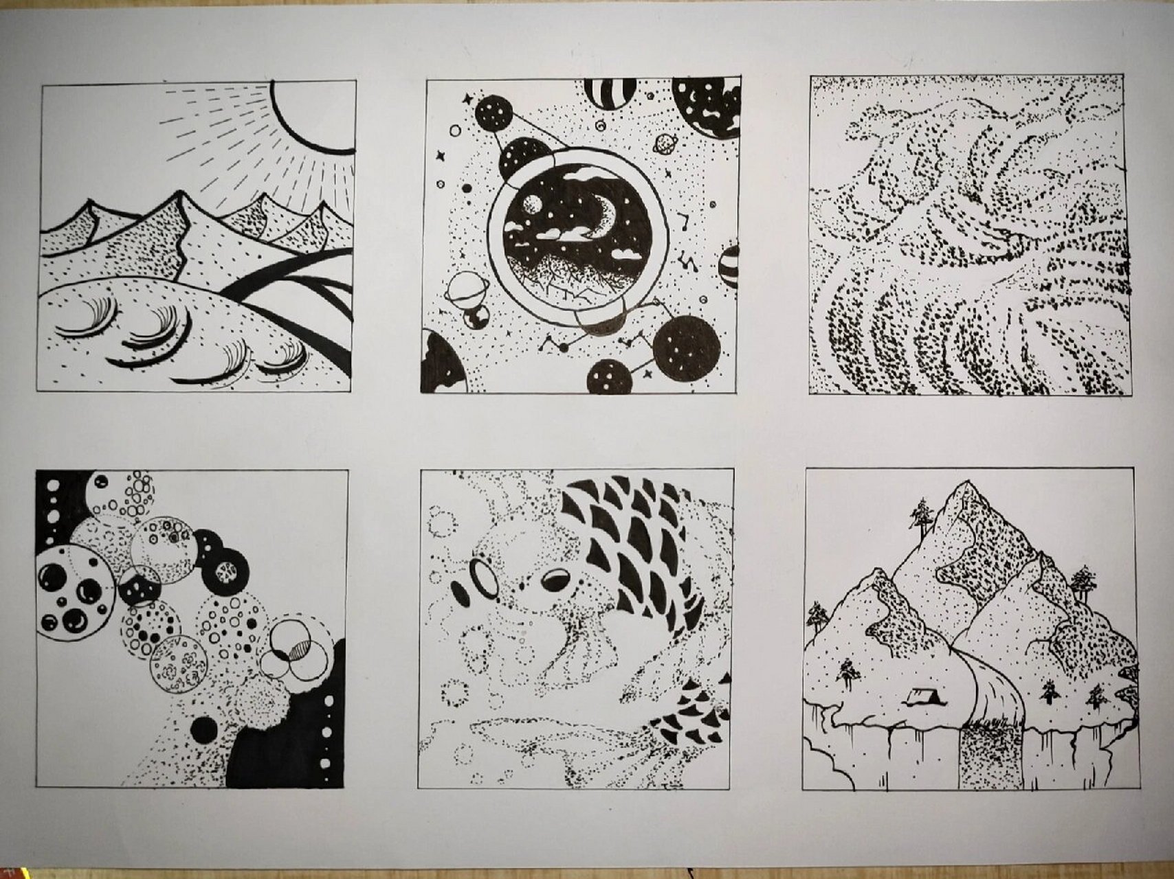 图形创意点线面 图形创意课的作业 点线面构成 如有雷同是我抄袭了