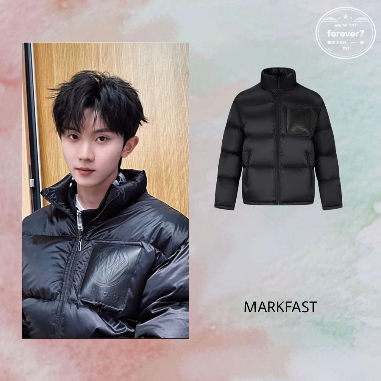 19马嘉祺高会更新同款羽绒服 外套 羽绒服:markfast fast     参考价