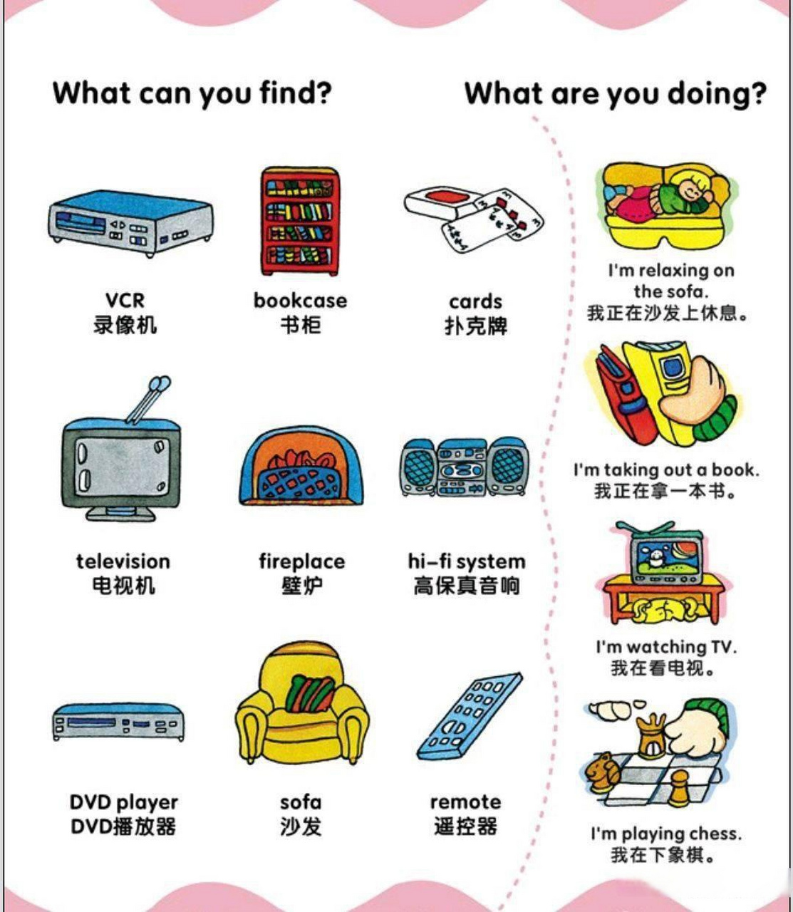分类学英语【客厅物品英语 living room】,跟着我学习趣味英语.学英语