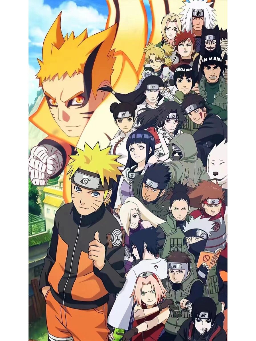 鸣佐,木叶f4,忍者大合照壁纸