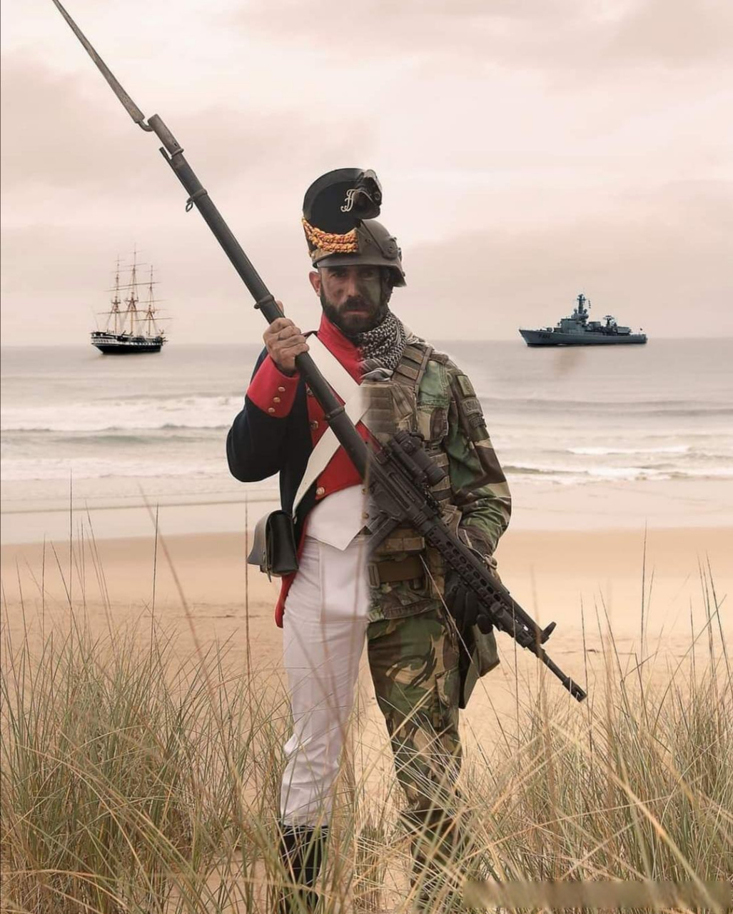 19世纪与现代葡萄牙海军陆战队单兵装备对比