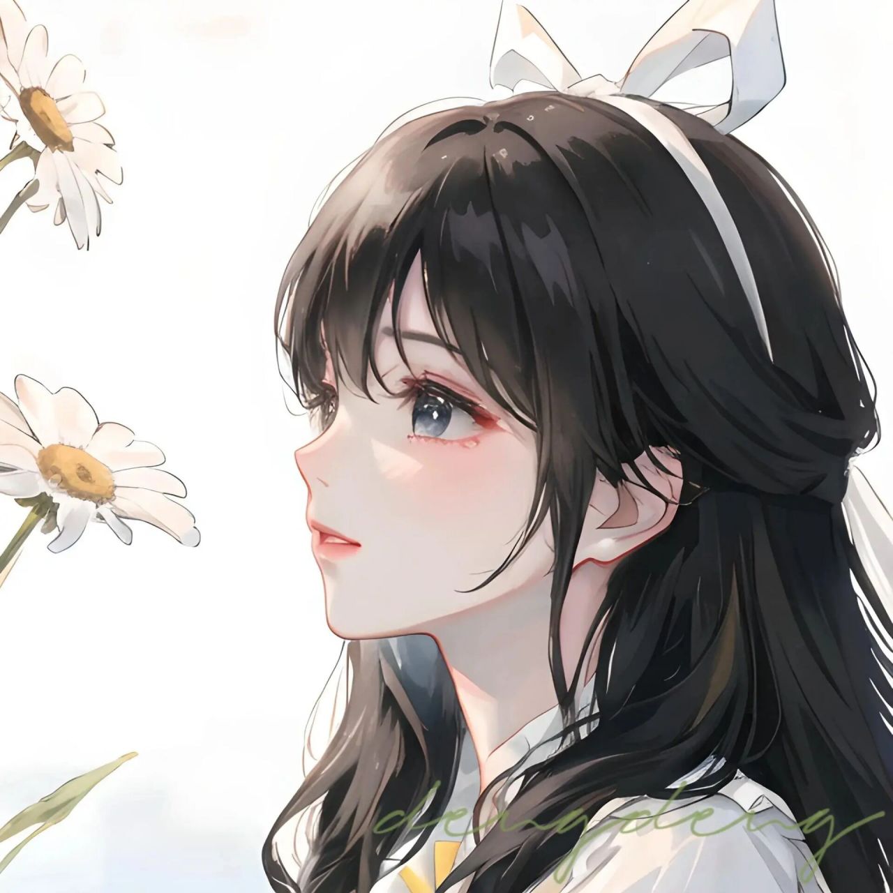 深藏心底的爱|小雏菊|可爱女生头像|简约