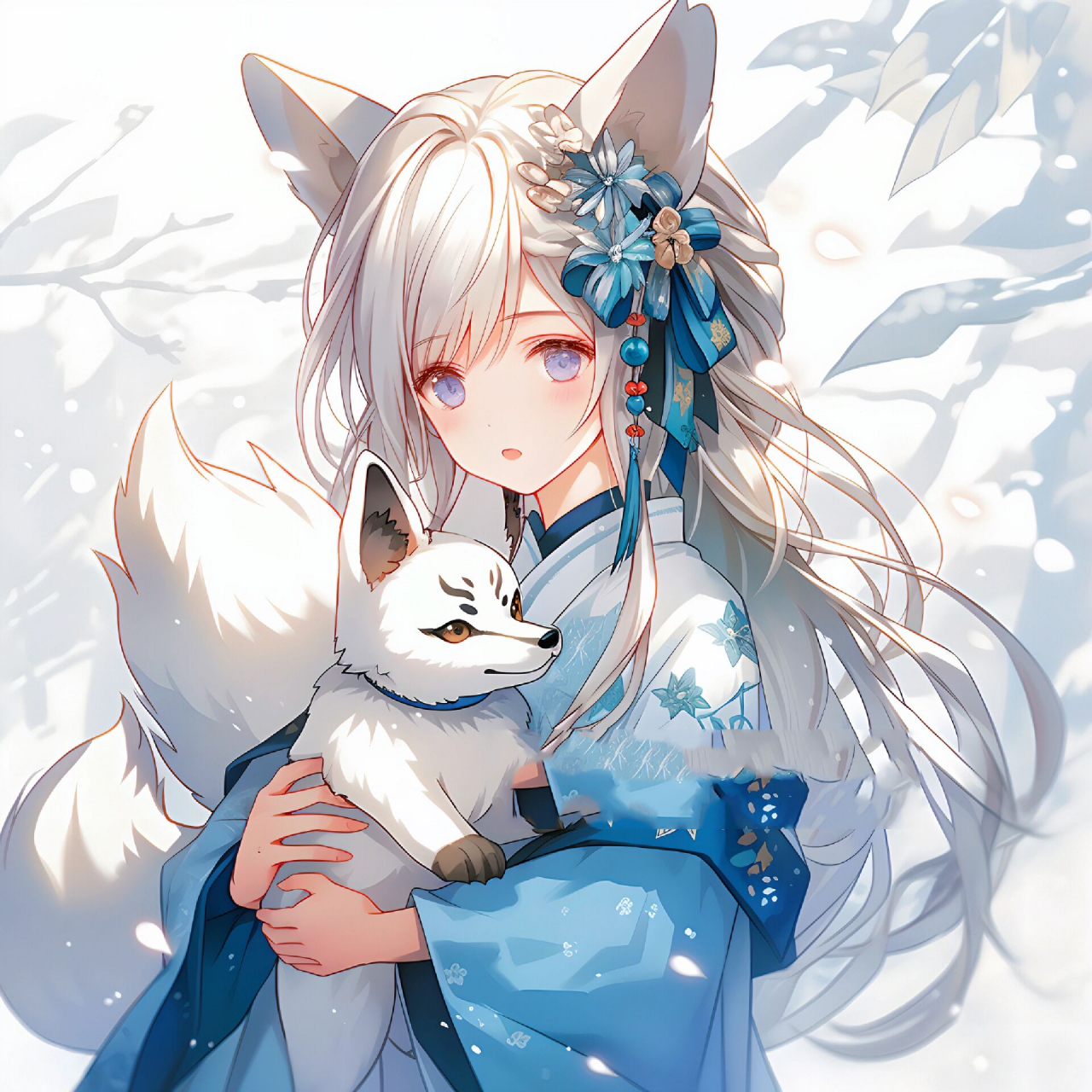 古风女生头像 今天又把压箱底的九尾狐拿出来 哪个最好看呢?