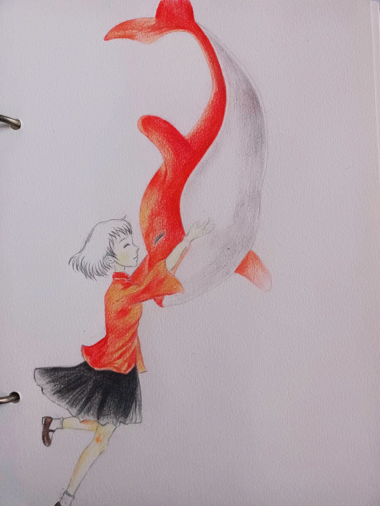 彩铅手绘 大鱼海棠|附步骤