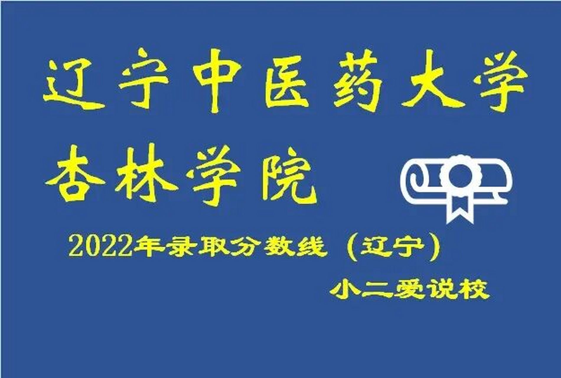 辽宁中医药大学杏林学院2022年录取分数