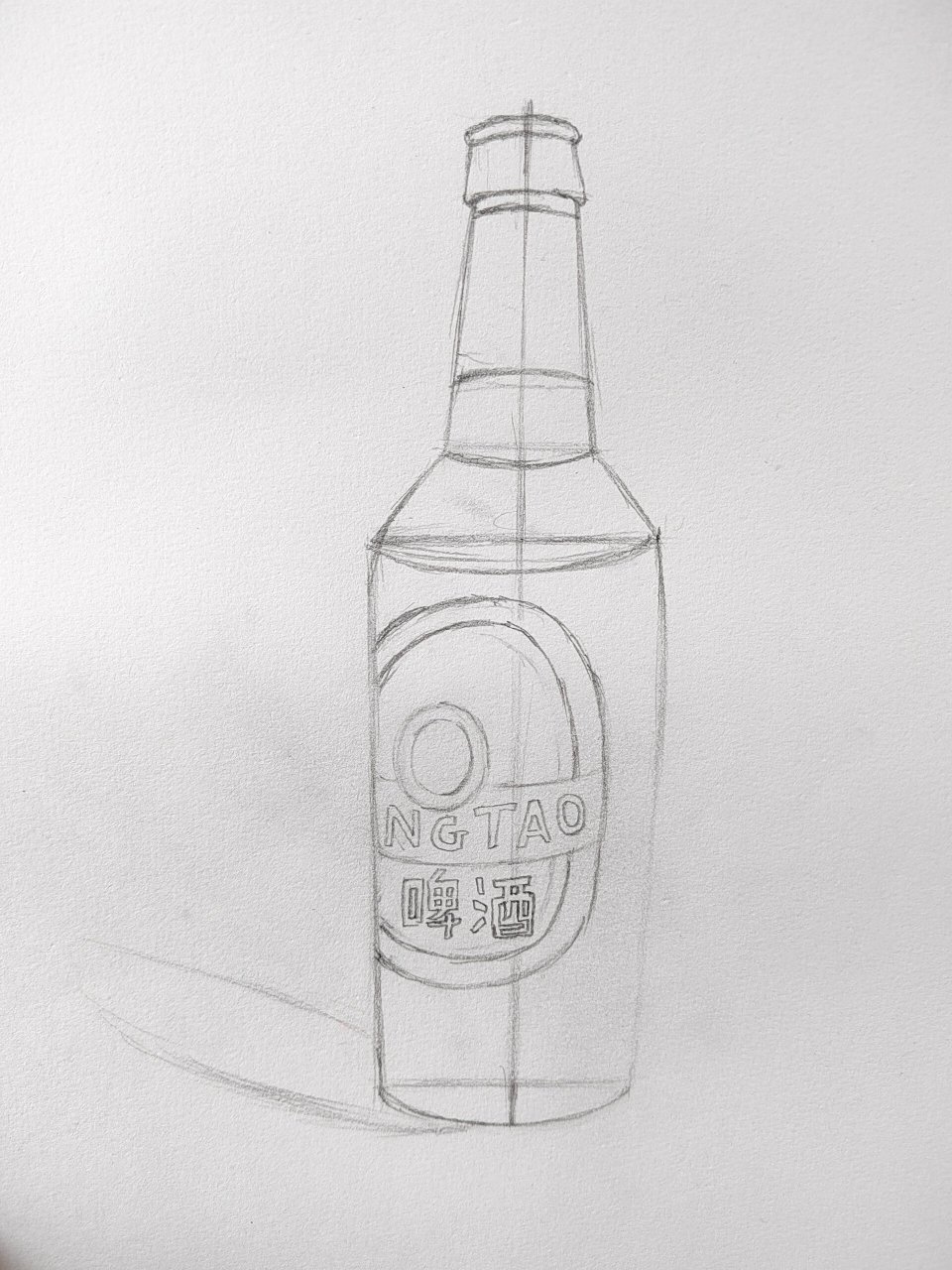 彩铅画啤酒图片