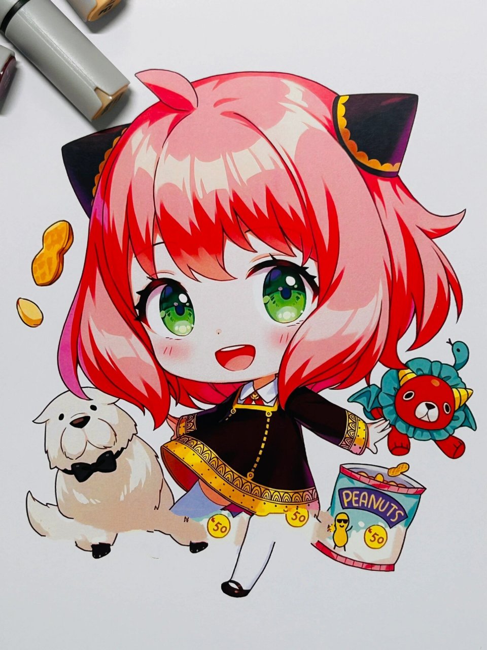 粉色头发合集| q版动漫 卡通女生