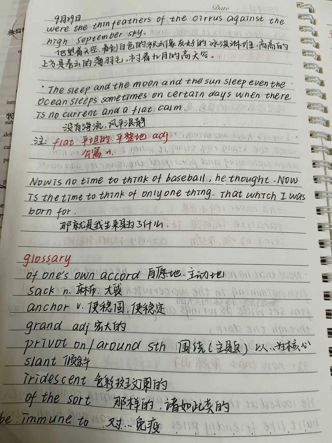 英语阅读笔记《老人与海》 94 30 30363939 3932