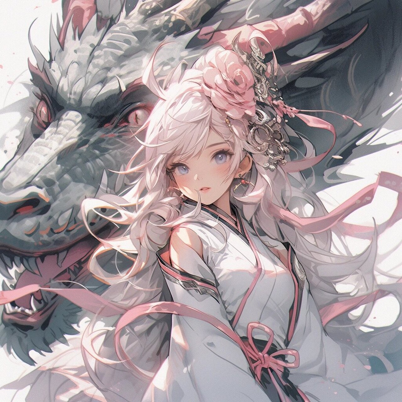 【7415龙女】古风女生头像 灼灼桃花 三千繁华 却似人间只有一个